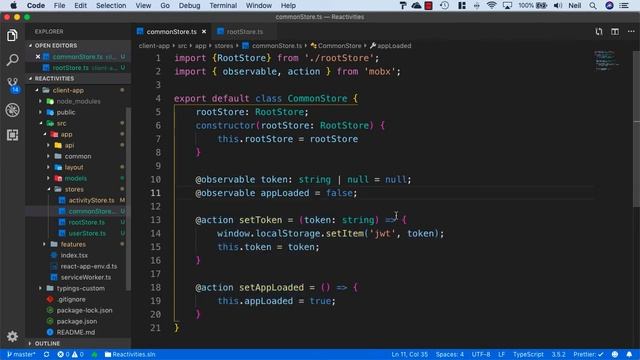9 Creating a MobX common store смотреть онлайн