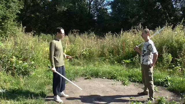 Фехтование шашкой. Защита от колющих. "Маятник". смотреть онлайн