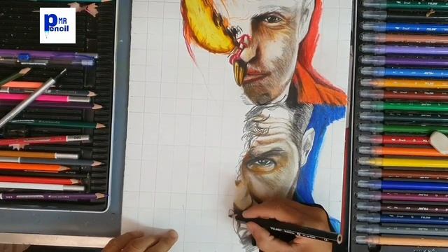 drawing venom vs carnage @Mr.pencil3 смотреть онлайн