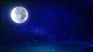 ФУТАЖ Ночь, звёзды, Луна