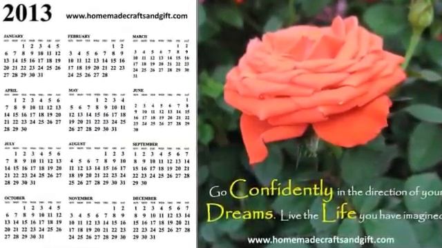 Free Colorful 2013 Calendars designs смотреть онлайн