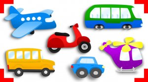 Машинки СПРЯТАЛИСЬ - Изучаем разный Вид Транспорта: Грузовичок, Автобус, Самолетик