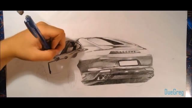 Drawing NEW 2017 Porsche Panamera Turbo смотреть онлайн