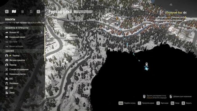 ГОРНАЯ РЕКА - АЛЯСКА ( США ) - ОТКРЫВАЕМ КАРТУ НА HUMMER H 2 ( ПРОХОЖДЕНИЕ - SnowRunner # 11 ) смотреть онлайн