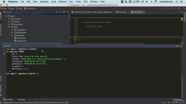 find data with tinker in laravel || laravel 5.7 part 3 || laravel master смотреть онлайн
