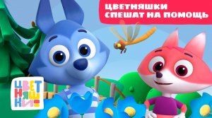 Цветняшки — Учимся помогать — Сборник — Развивающий мультик для малышей.
