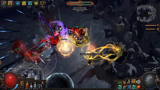 POE 3.7 Uber Elder VS Slayer Frost Blades Blade Flurry смотреть онлайн