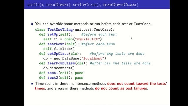 Python: Unit Testing смотреть онлайн