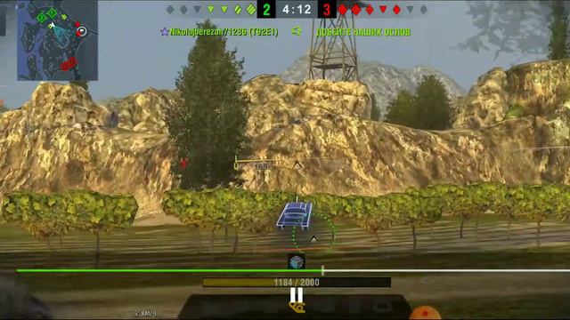 Танк JgPz. E 100 | World of Tanks Blitz | Карта "Рудники" смотреть онлайн