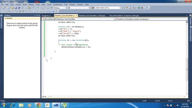 C# Sorting and Filter Records in Dataview and Datatable смотреть онлайн