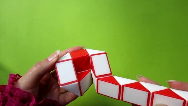 Rubik's snake Toilet 24 piece. Snake puzzle shapes. Magic Rubik snake twist pattern, tutorial смотреть онлайн
