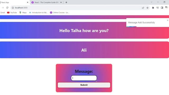 Create a modern | web app in React js | toast message use in | #react #javascript #webdevelopment смотреть онлайн