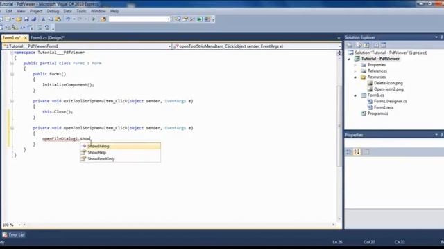 C# Создаем программу для чтения PDF смотреть онлайн