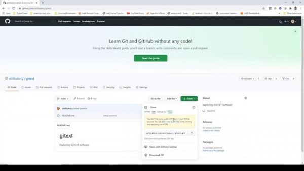 Create and Clone Repository using Github and Git Extensions