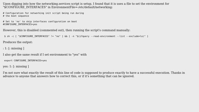 Ubuntu: Systemd networking.service returns "(code=exited, status=1/FAILURE)" on ExecStartPre code смотреть онлайн