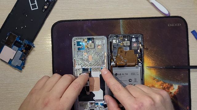 Фантомные нажатия LG Velvet 5G (LG G9) / ПОЛНЫЙ РАЗБОР / ЗАМЕНА ДИСПЛЕЙНОГО МОДУЛЯ