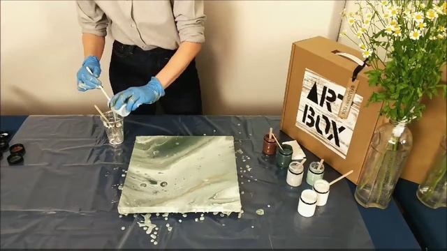 Видеоурок к набору Fluidart.box    Хвойный лес//Мастер-класс