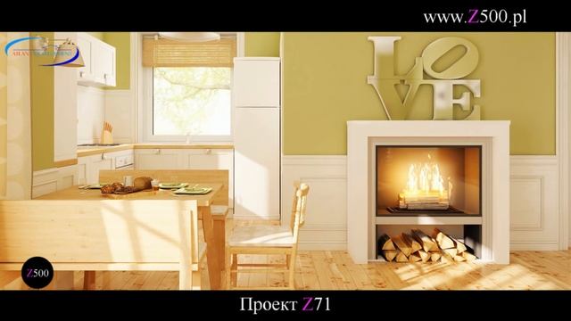 Проект двухэтажного частного дома Z71. Общая площадь коттеджа 91,5 квадратных метров. смотреть онлайн