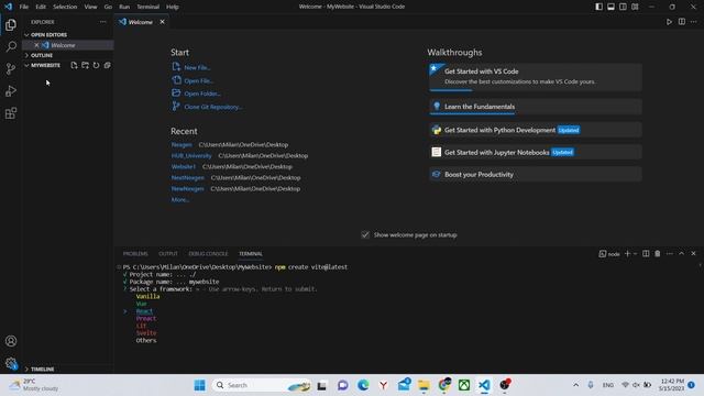 Create a website with React.js and Vite | Part 1 смотреть онлайн