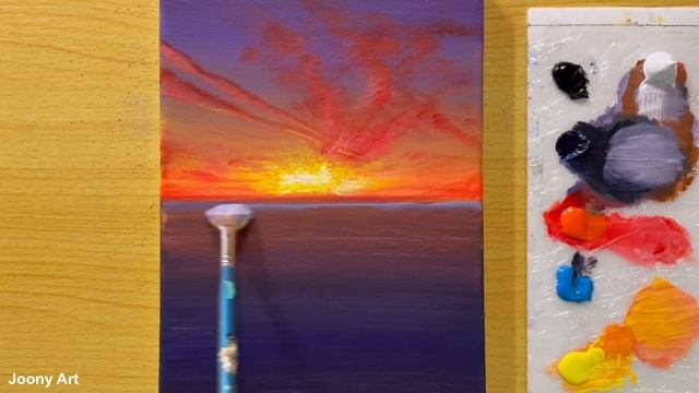 Beautiful Winterscape / Acrylic Painting / STEP by STEP #186 / 겨울풍경 아크릴화 смотреть онлайн