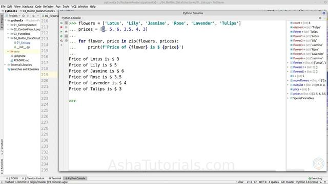 Python List - Indexing, slicing, iterating and list comprehension смотреть онлайн
