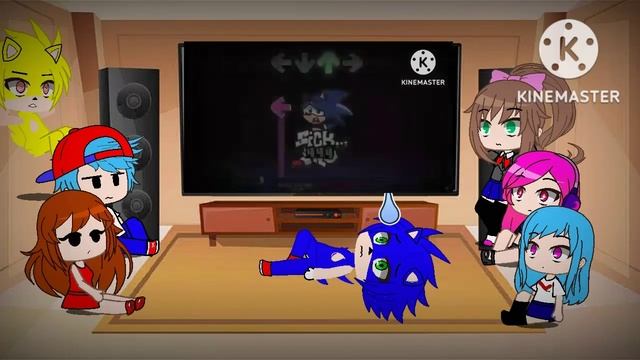 Fnf react to Lost my mind Sonic Vs Xain full week! (Gacha club) смотреть онлайн