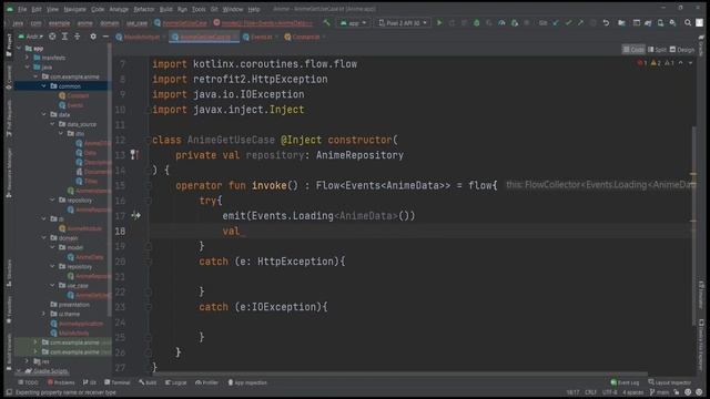 Anime Api App using Clean Architecture - MVVM Retrofit Dagger Jetpack Compose Kotlin Android Studio смотреть онлайн