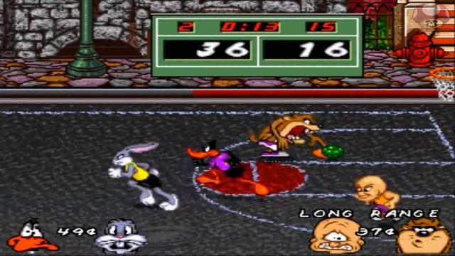 Gameplay: Looney Tunes B-Ball (Super Nintendo) смотреть онлайн