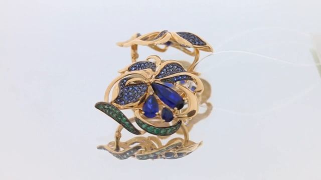Украшения из золота с корун.сапфировым и фианитами арт.724962, арт. 731522, арт.714708 смотреть онлайн