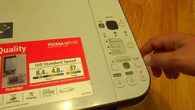 Cброс ошибки P 08! 5200 error for Canon mp 250, 270 смотреть онлайн