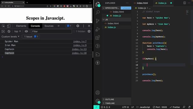 S01 E03 || Learn Scopes in JavaScript. Pt -2 (Hindi) #javascript #scopes смотреть онлайн