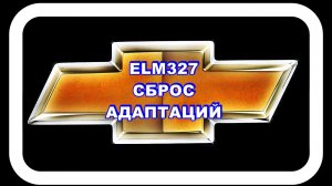 ELM327 и Сброс Адаптаций смартфоном
