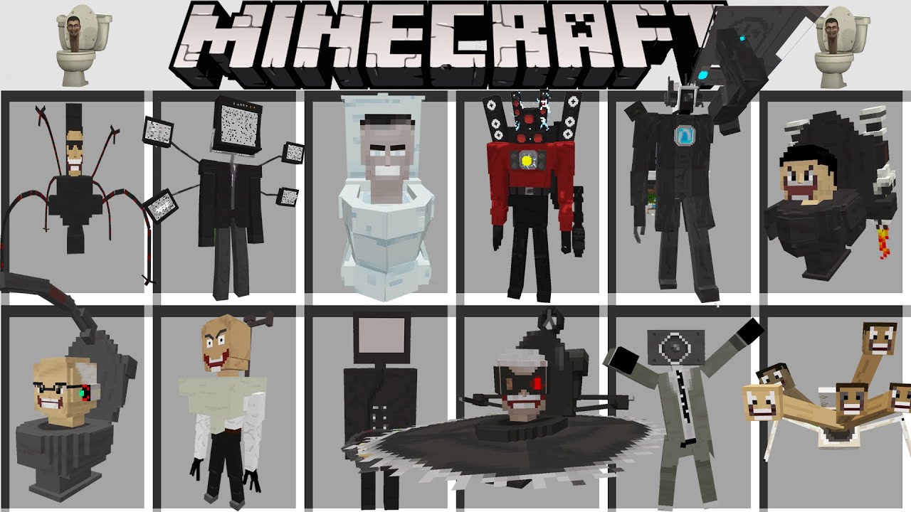 Мод СКИБИДИ ТУАЛЕТ в майнкрафт ! SKIBIDI TOILET ADDON MINECRAFT BEDROCK MOD SPEAKERMAN TITAN смотреть онлайн