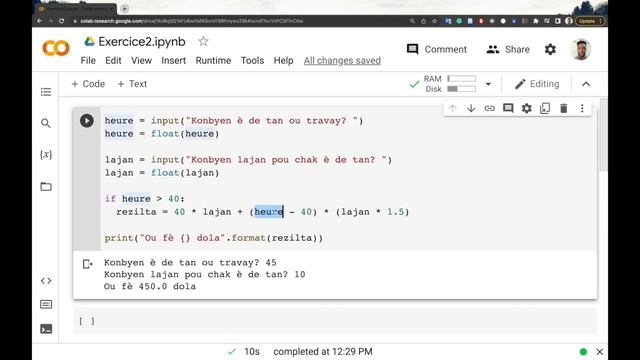 23. Pratike kodisyonèl ak try:except ansanm смотреть онлайн