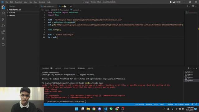 Cara Menggunakan Python Selenium untuk Isi Form Otomatis - Livestream #3 смотреть онлайн