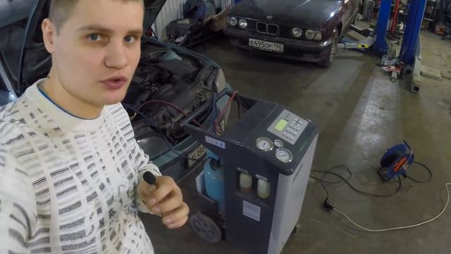 BMW E46 Заправка кондиционера по технологии ! смотреть онлайн