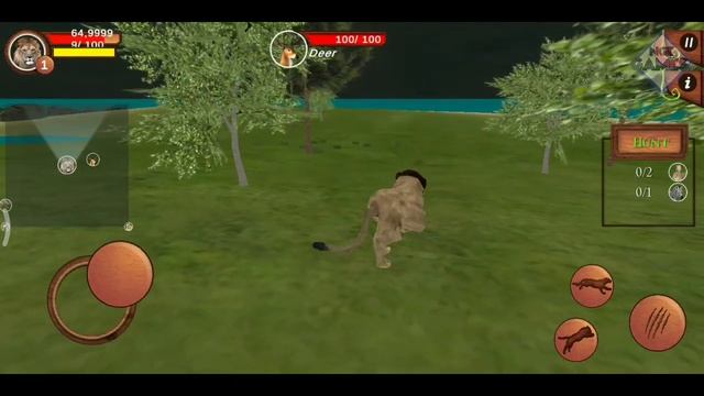 Wild Lion Simulator - Gameplay смотреть онлайн