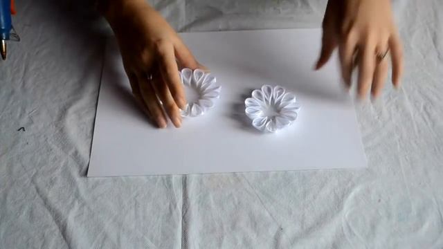 Большая заколка канзаши|Anna DIY смотреть онлайн