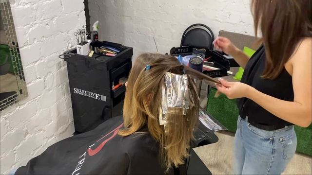 Shatush+ Hand Touch. Окрашивание Шатуш+ХэндТач.