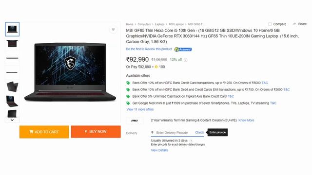 1 Lakh Gaming/Streaming/Editing Laptop - RTX 3060 Gaming Laptop - Best Laptop Under 1 Lakh 2021 смотреть онлайн