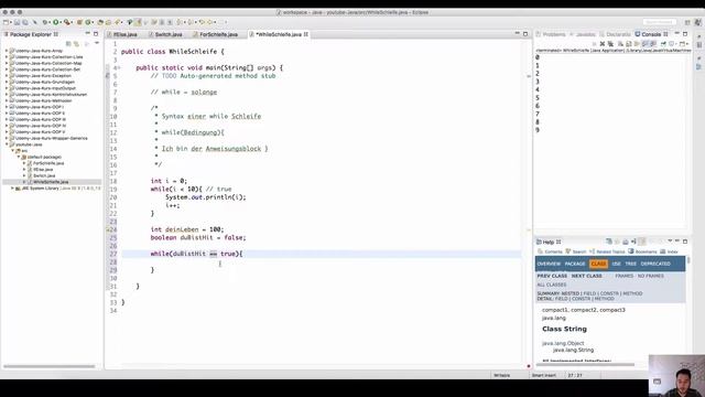 Java Programmieren lernen | while Schleife - 022 смотреть онлайн