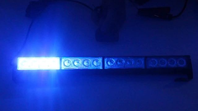 Светодиодная балка-стробоскоп синяя 16 LED смотреть онлайн