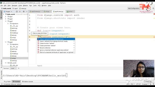 #14 Logout System Implementation on a Website using Django | User Logout | Sign-Off | Django | Hind смотреть онлайн