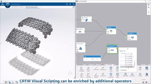 ? NEW ! CATIA Visual Scripting in 3DEXPERIENCE | Design by Algorithm смотреть онлайн