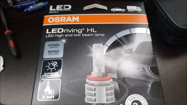 OSRAM LEDriving Gen 2 LED Headlight Bulbs Conversion (2020 Version) + LUX Test