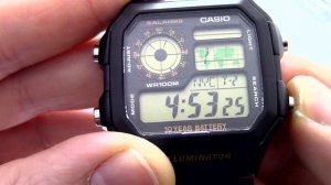 Часы Casio Illuminator AE-1200WH-1B - Инструкция, как настроить от PresidentWatches.Ru