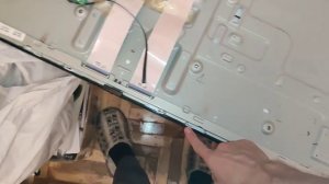 Замена LED подсветки Телевизор Samsung ue50nu7092uxxh 50 inch Самсунг темные пятна полосы ремонт