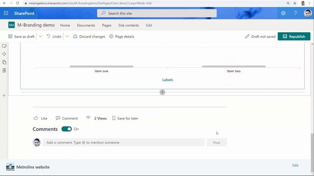 How to add charts and diagrams to SharePoint online page (Quick chart) смотреть онлайн