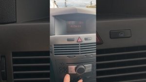 Настройка время и даты на Опель астра h 2005 года
