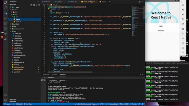 Obfuscate Javascript code in react native bundle смотреть онлайн